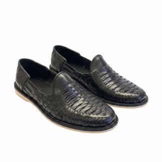 Huarache de piel hecho a mano tejido a mano piso moda para Hombre zj02975