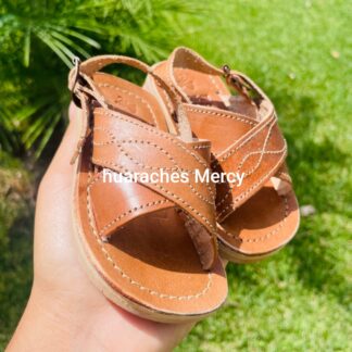 Huarache de piel hecho a mano tejido piso moda zj00002