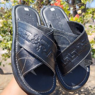 Huarache de piel hecho a mano tejido piso moda zj00739