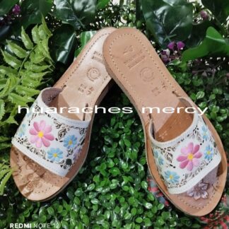 zj00068 Huarache de piel hecho a mano tejido piso moda