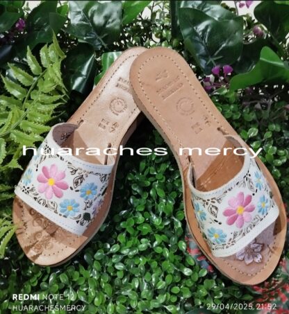 zj00068 Huarache de piel hecho a mano tejido piso moda