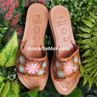 zj00067Huarache de piel hecho a mano tejido piso moda
