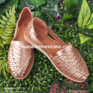 Huarache de piel hecho a mano tejido piso moda zj01043