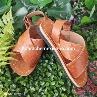 Huarache de piel hecho a mano tejido piso moda zj00001