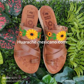Huarache de piel hecho a mano moda zj00912