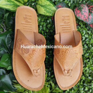 Huarache de piel hecho a mano tejido piso moda zj00065