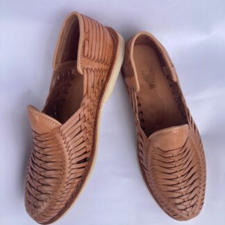 Huarache de piel hecho a mano tejido a mano piso moda para Hombre zj02976