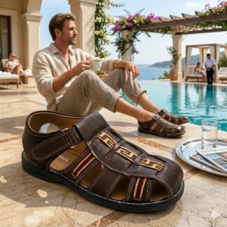Huarache de hombre hecho a mano tejido a mano piso moda zj00379