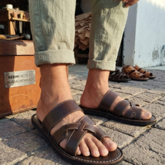 Huarache de piel hecho a mano moda zj00694